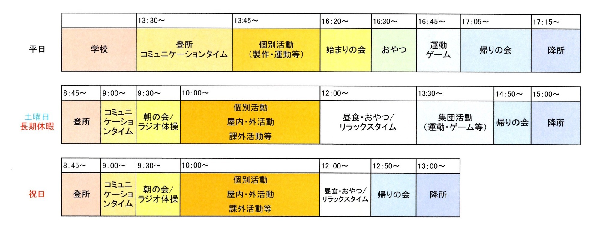 放課後等デイサービス　アフターキッズ（就学児7歳～12歳）